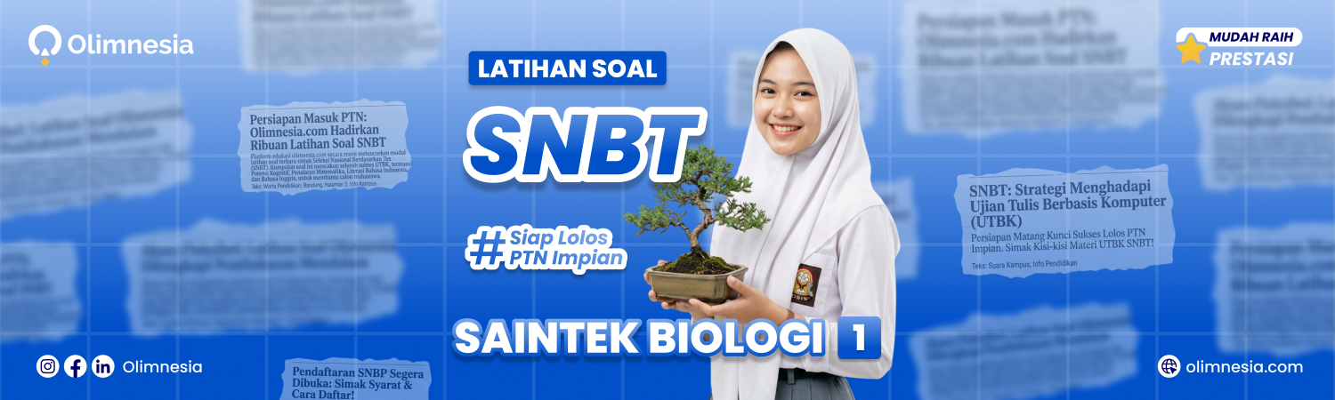 Latihan Soal dan Pembahasan UTBK Saintek Biologi 2026 !