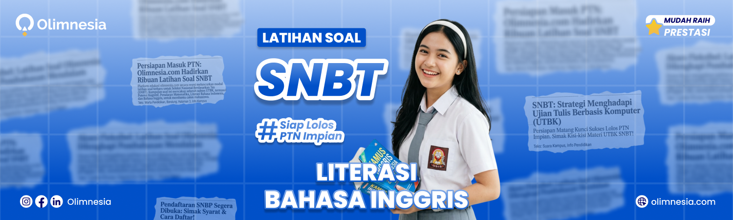 Latihan Soal SNBT 2026 - Literasi Bahasa Inggris