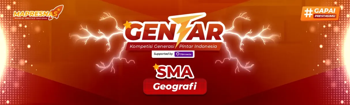 Kompetisi Geografi Tingkat Nasional - Gentar 2026 (Jenjang SMA)