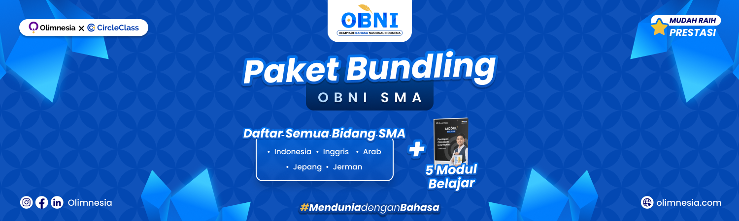 Paket OBNI SMA – Semua Bidang Lomba SMA + FREE Modul CircleClass