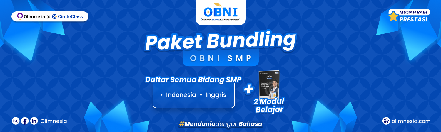 Paket OBNI SMP – Semua Bidang Lomba SMP + FREE Modul CircleClass