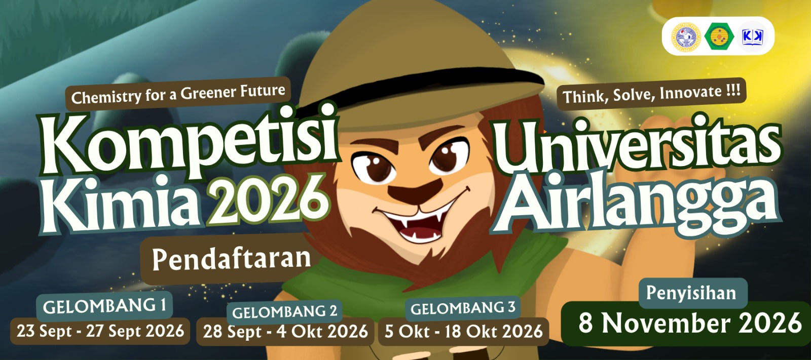 Kompetisi Kimia Universitas Airlangga tingkat Nasional 2026 untuk jenjang SMA/SMK/MA Sederajat