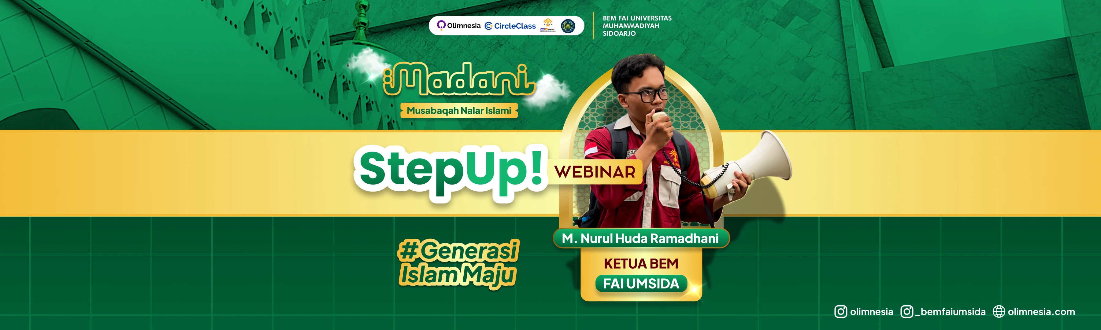 Step Up Webinar ! : Fastabiqul Khoirot "Berlomba dalam Kebaikan"