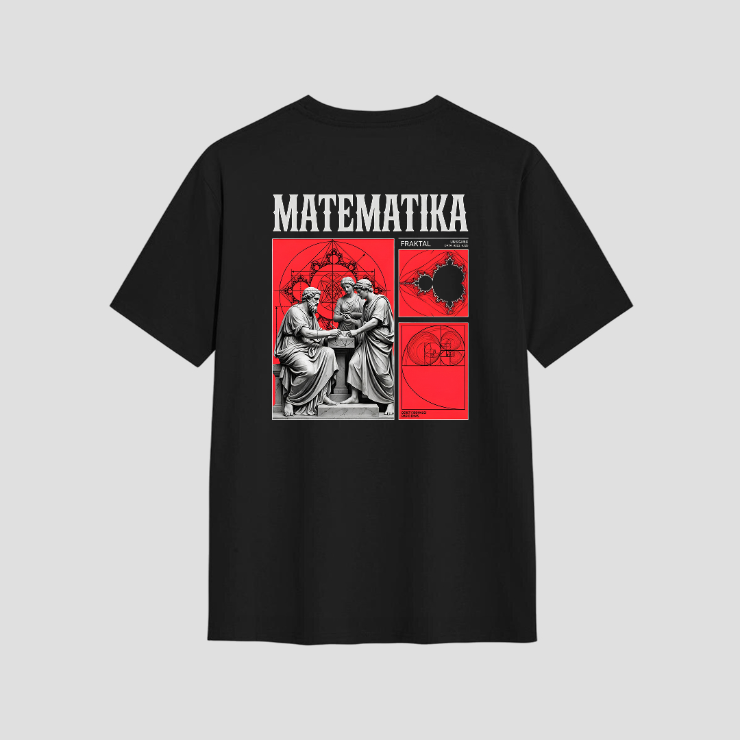 Kaos Distro D-A13 Matematika Premium Cotton Combed Kaos Mahasiswa Pria Wanita Unisex — foto 1