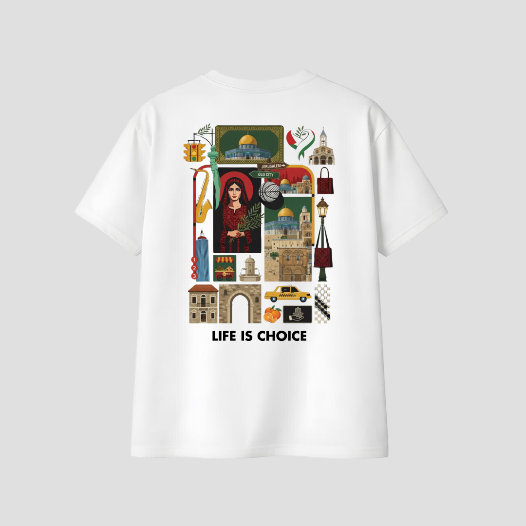Kaos Distro D-A17 Mesir Art Life is Choice Premium Cotton Combed Kaos Islami Pria Wanita — foto 1