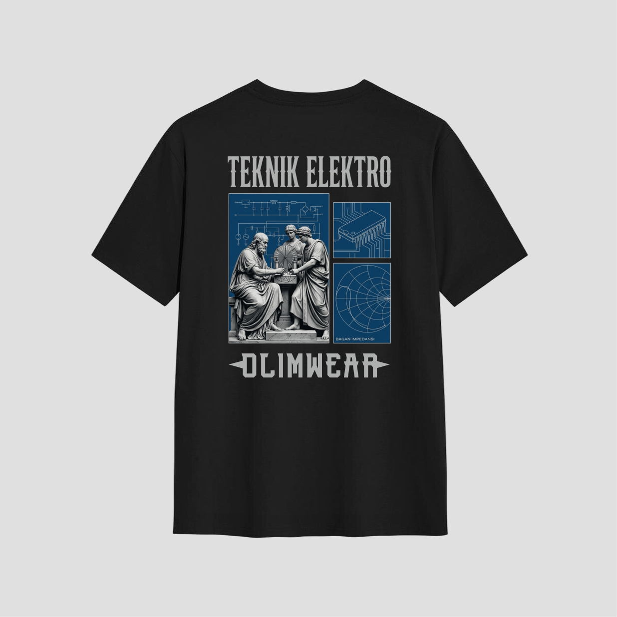 Kaos Distro D-A16  Teknik Elektro Premium Cotton Combed Kaos Teknik Pria Wanita Unisex — foto 1