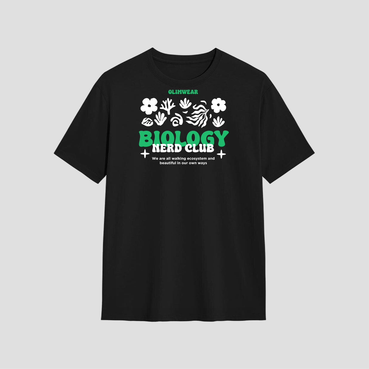Kaos Distro D-A30 Biology Nerd Club Premium Cotton Combed Kaos Pria Wanita Unisex